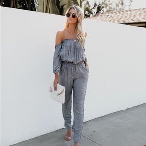 Vici Dolls Romy Off The Shoulder Jumpsuit